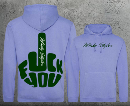 FuckYou MäckyStyle Grün Hoodie Unisex Backprint