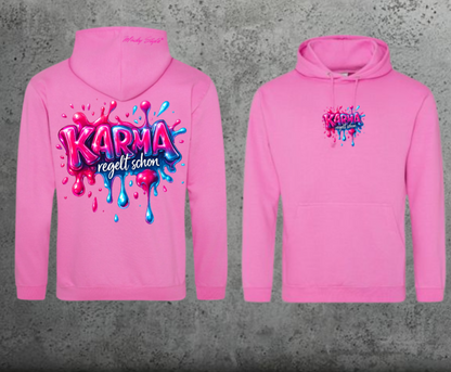 Karma regelt schon Hoodie Unisex Backprint