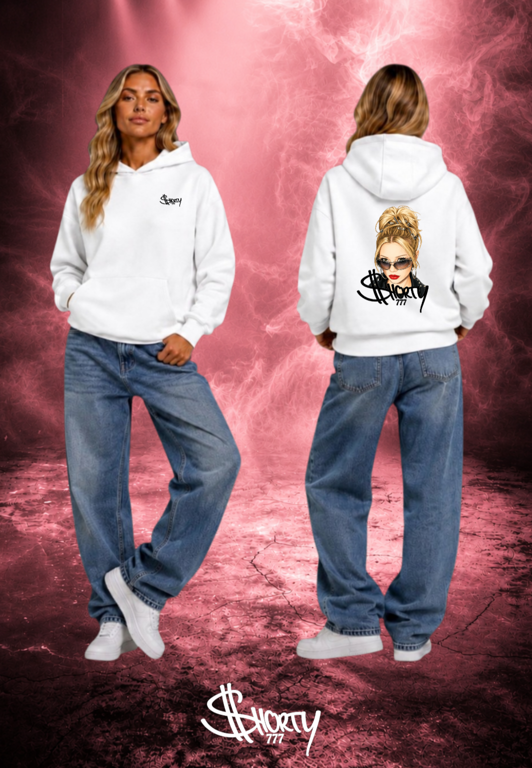 Shorty777 - Hoodie Soft Backprint