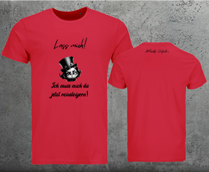 Lasciami la maglietta da uomo con stampa frontale