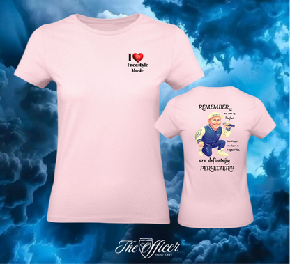 I love freestyle music Woman Shirt Backprint