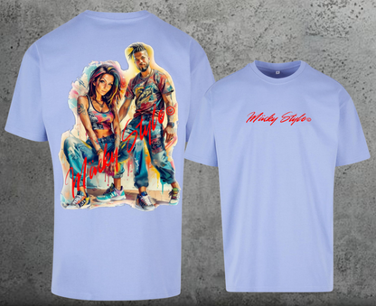 The Makers Colorful Oversize Shirt Backprint