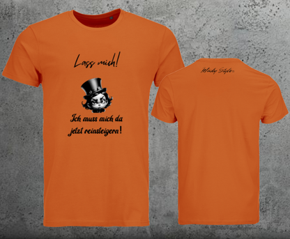 Lasciami la maglietta da uomo con stampa frontale