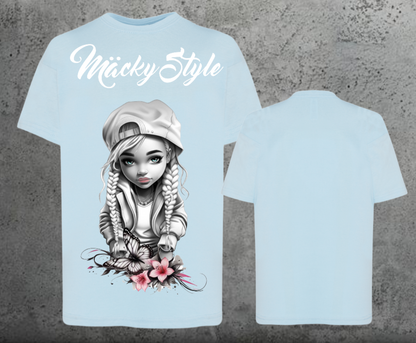 Flower Big Girl Kids Shirt Unisex