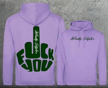 FuckYou MäckyStyle Grün Hoodie Unisex Backprint