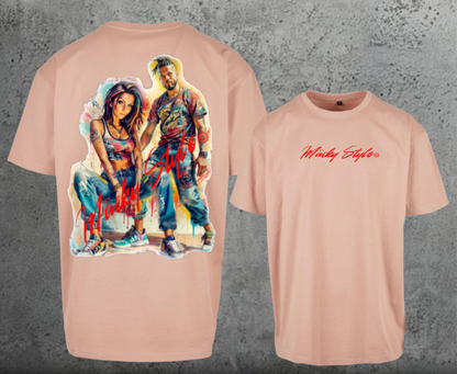 The Makers Colorful Oversize Shirt Backprint