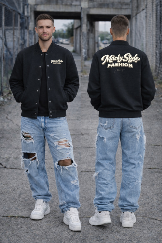 Mäcky Style Fashion Premium Collegejacke Unisex