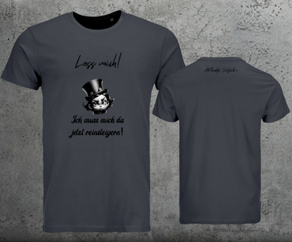 Lasciami la maglietta da uomo con stampa frontale