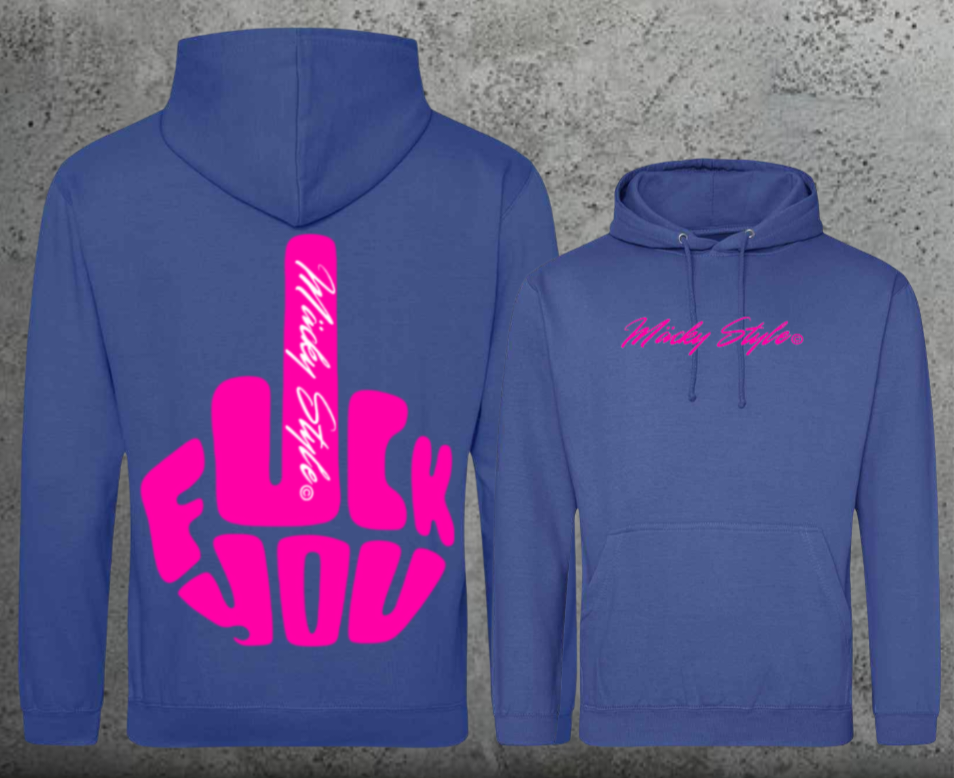 FuckYou MäckyStyle Pink Hoodie Unisex Backprint