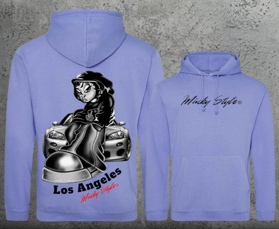 LA cool Hoodie Unisex Backprint