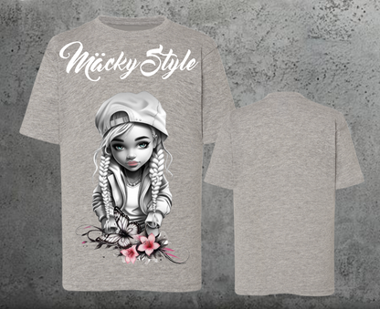 Flower Big Girl Kids Shirt Unisex