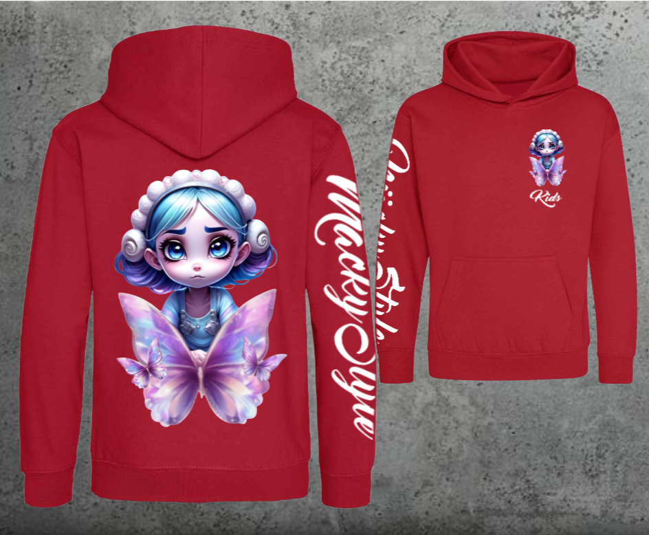 Butterfly-Fee Kids Hoodie Unisex