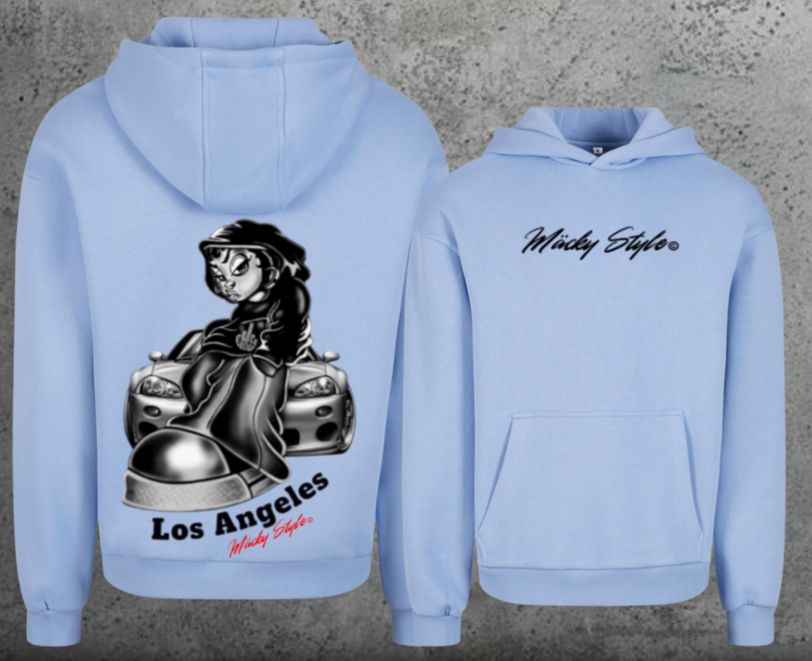 LA cool Hoodie Soft Backprint