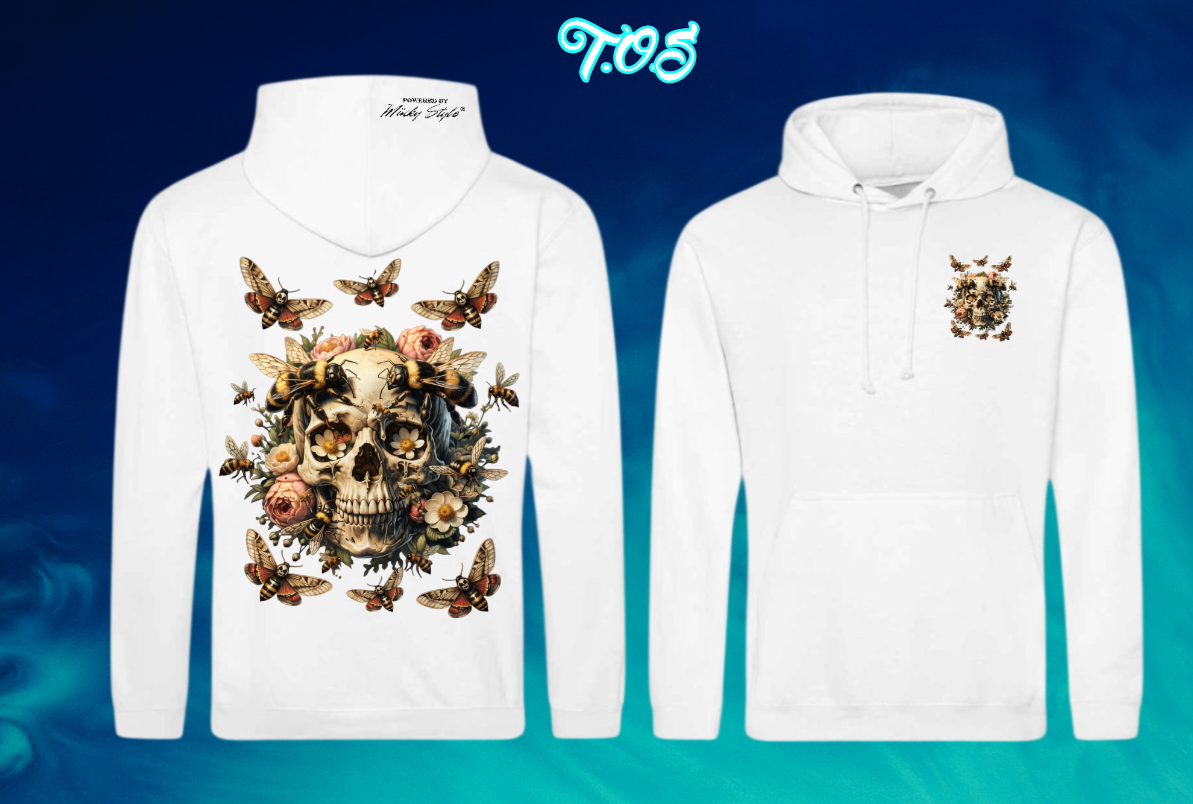 Bones & Honey Hoodie Unisex Backprint