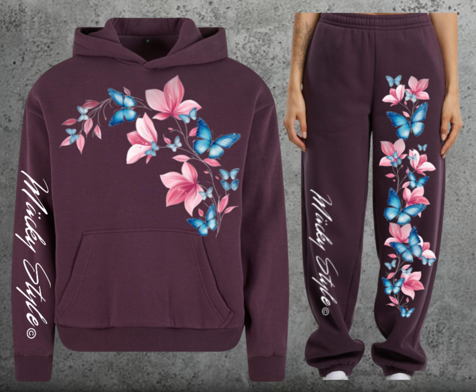 Flower Mix Woman Jogger Frontprint