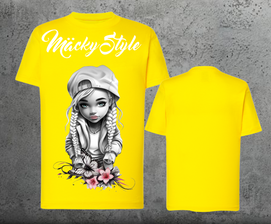Flower Big Girl Kids Shirt Unisex