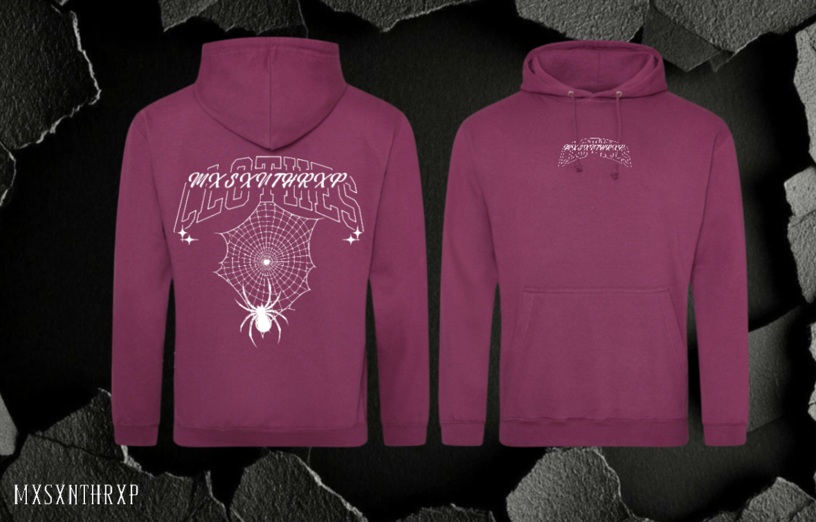 Clothes Spider Hoodie Unisex Backprint