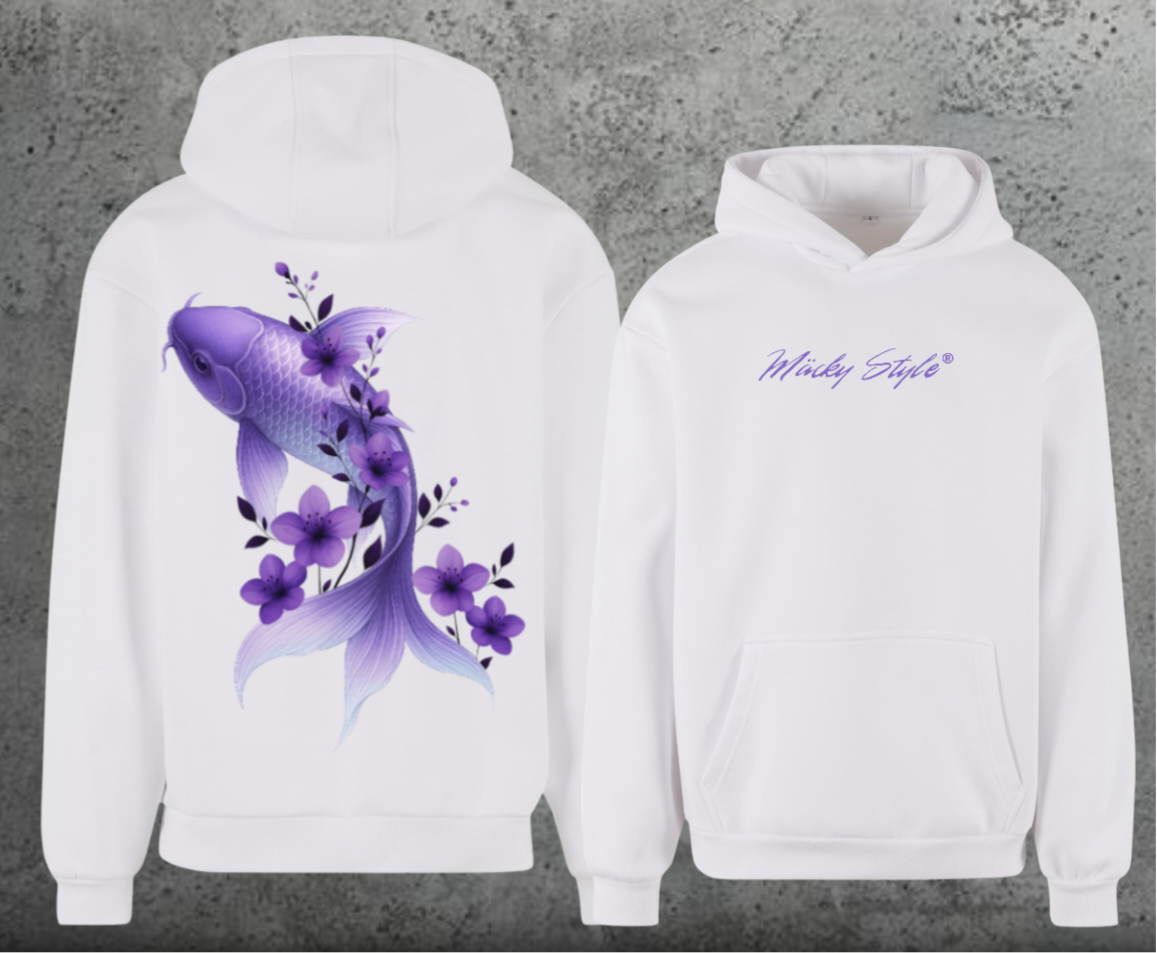 Koi Lila Hoodie Soft Backprint