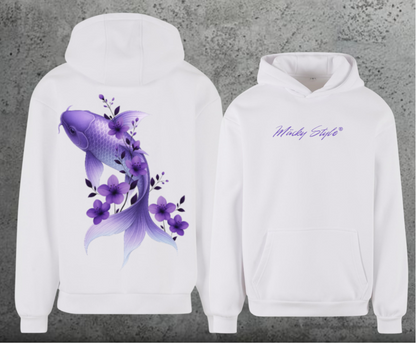 Koi Lila Hoodie Soft Backprint