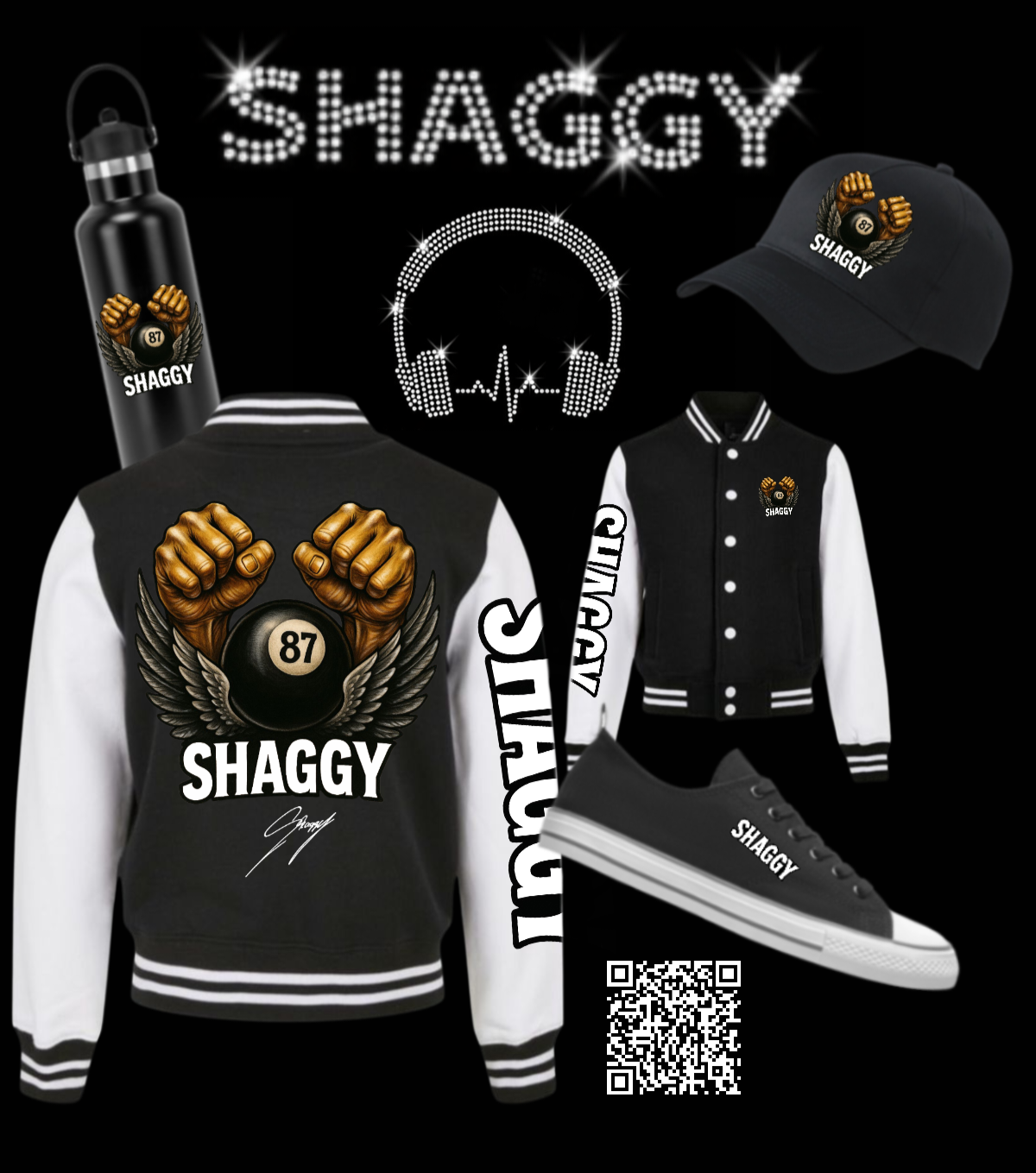 Shaggy87 College Jacke Merch Paket Unisex
