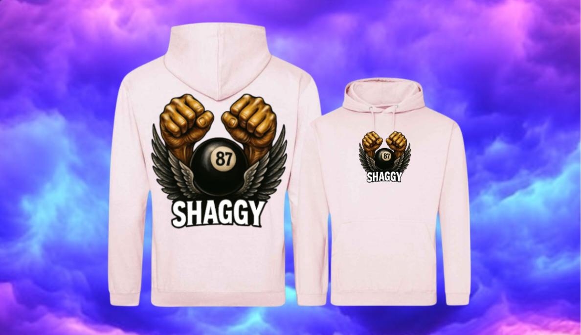 Shaggy87 Merch Hoodie Unisex Backprint