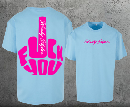 FuckYou MäckyStyles Pink Oversize Shirt Backprint