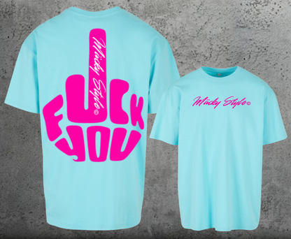 FuckYou MäckyStyles Pink Oversize Shirt Backprint
