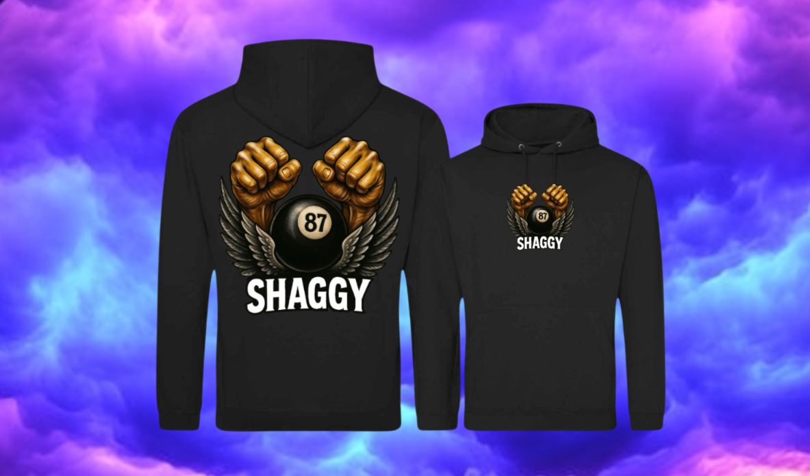 Shaggy87 Merch Hoodie Unisex Backprint