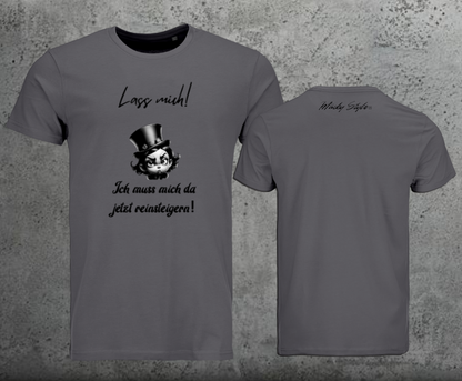 Lasciami la maglietta da uomo con stampa frontale