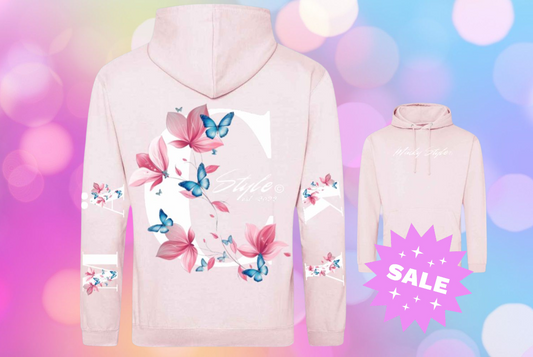 Mäcky Flower Hoodie Unisex Backprint