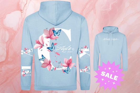 Mäcky Flower Hoodie Unisex Backprint