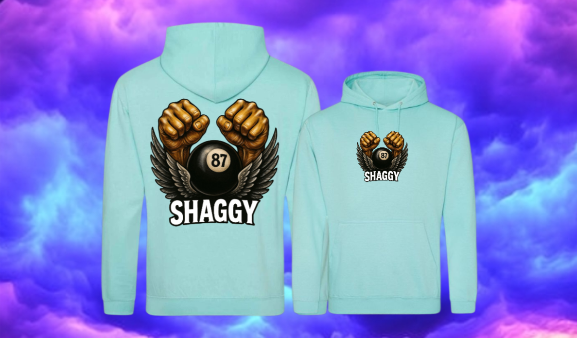Shaggy87 Merch Hoodie Unisex Backprint