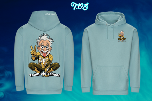 Felpa con cappuccio con motivo stampato sul retro unisex