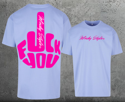 FuckYou MäckyStyles Pink Oversize Shirt Backprint