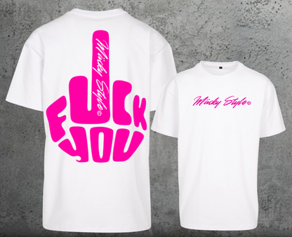 FuckYou MäckyStyles Pink Oversize Shirt Backprint