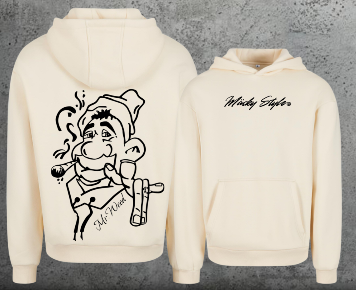 Mr. Weed Hoodie Soft Backprint