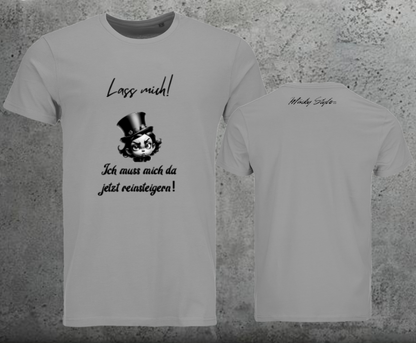 Lasciami la maglietta da uomo con stampa frontale