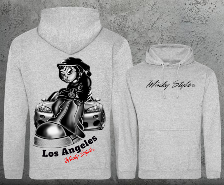 LA cool Hoodie Unisex Backprint