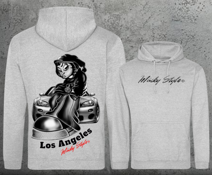 LA cool hoodie unisex backprint