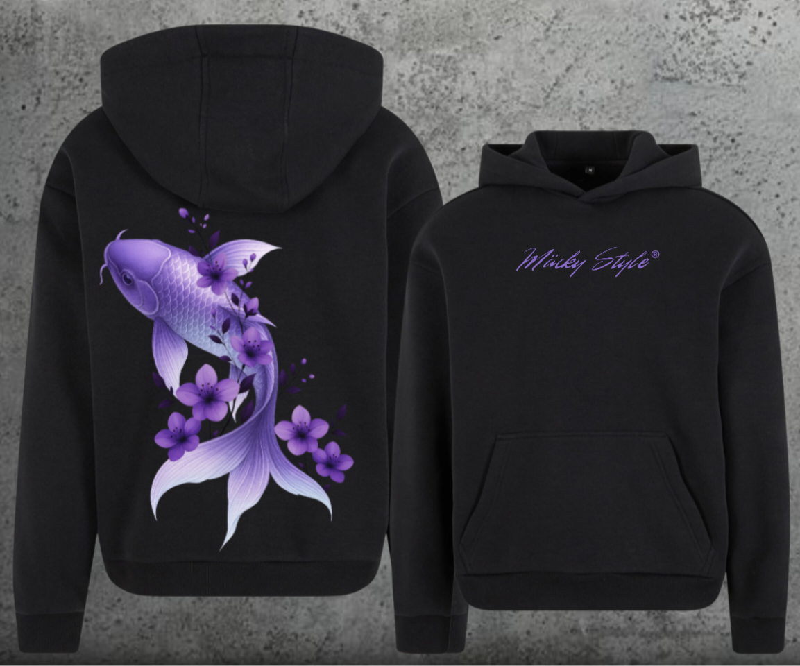 Koi Lila Hoodie Soft Backprint