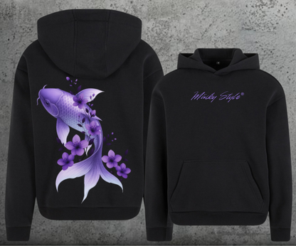Koi Lila Hoodie Soft Backprint