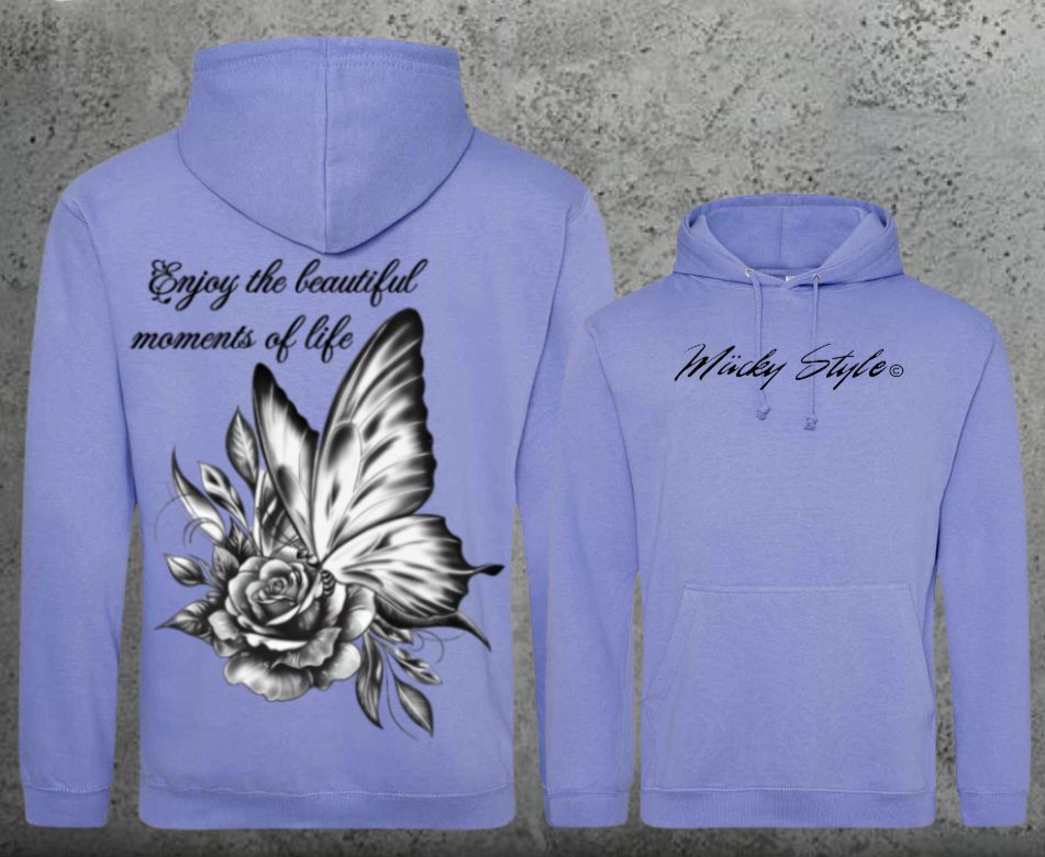 Butterfly Hoodie Unisex Backprint