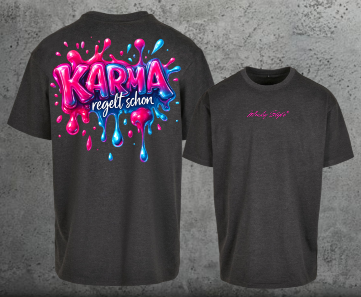 Karma regelt schon Oversize Shirt Backprint Unisex