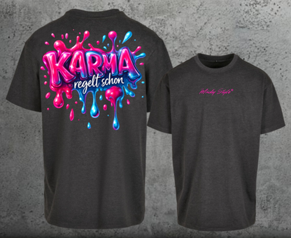 Karma regelt schon Oversize Shirt Backprint Unisex