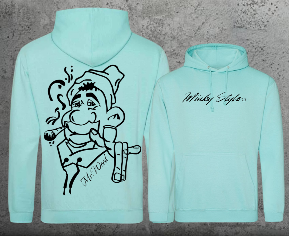 Mr. Weed Hoodie Unisex Backprint