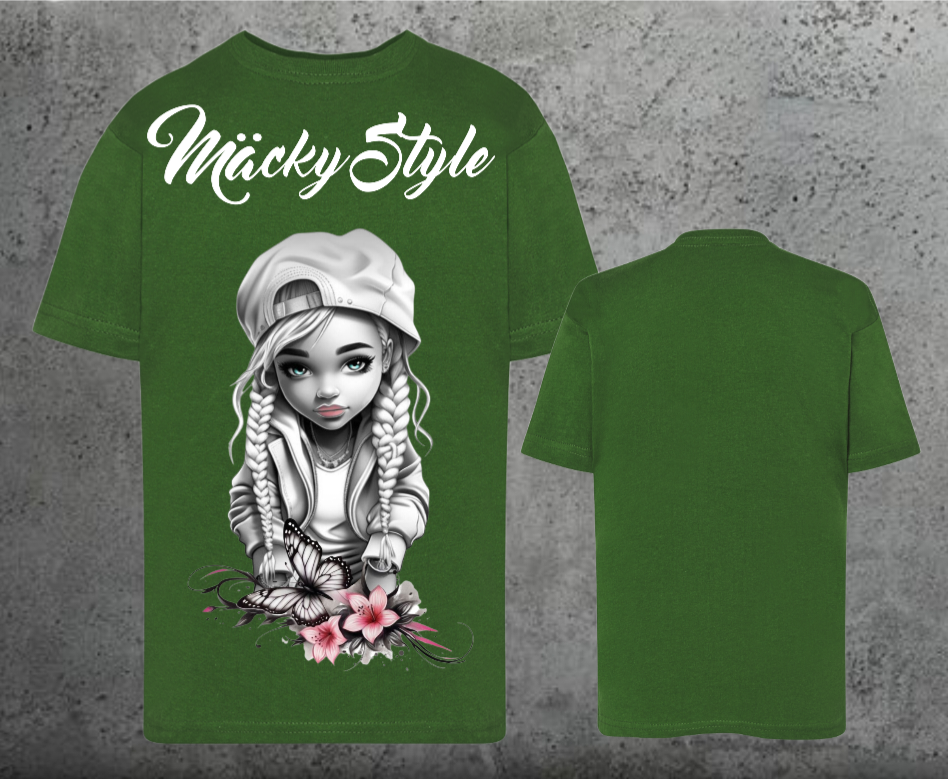 Flower Big Girl Kids Shirt Unisex