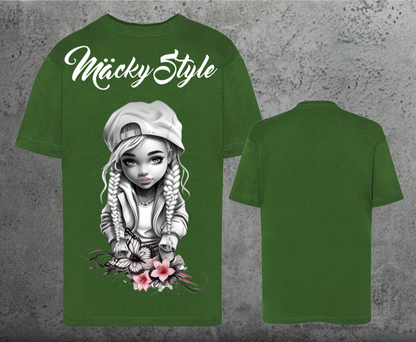 Flower Big Girl Kids Shirt Unisex