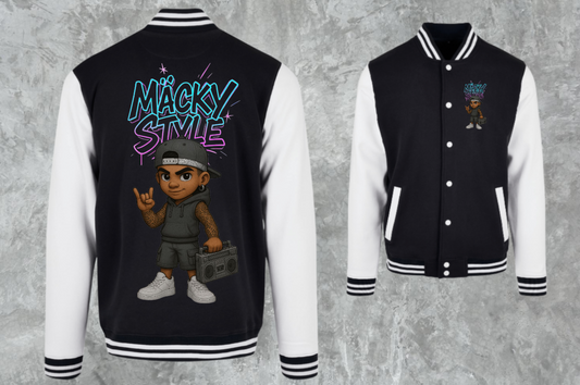 Streetstyle Man College Jacke Back/Frontprint