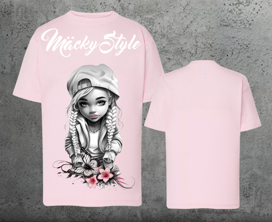 Flower Big Girl Kids Shirt Unisex