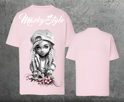 Flower Big Girl Kids Shirt Unisex